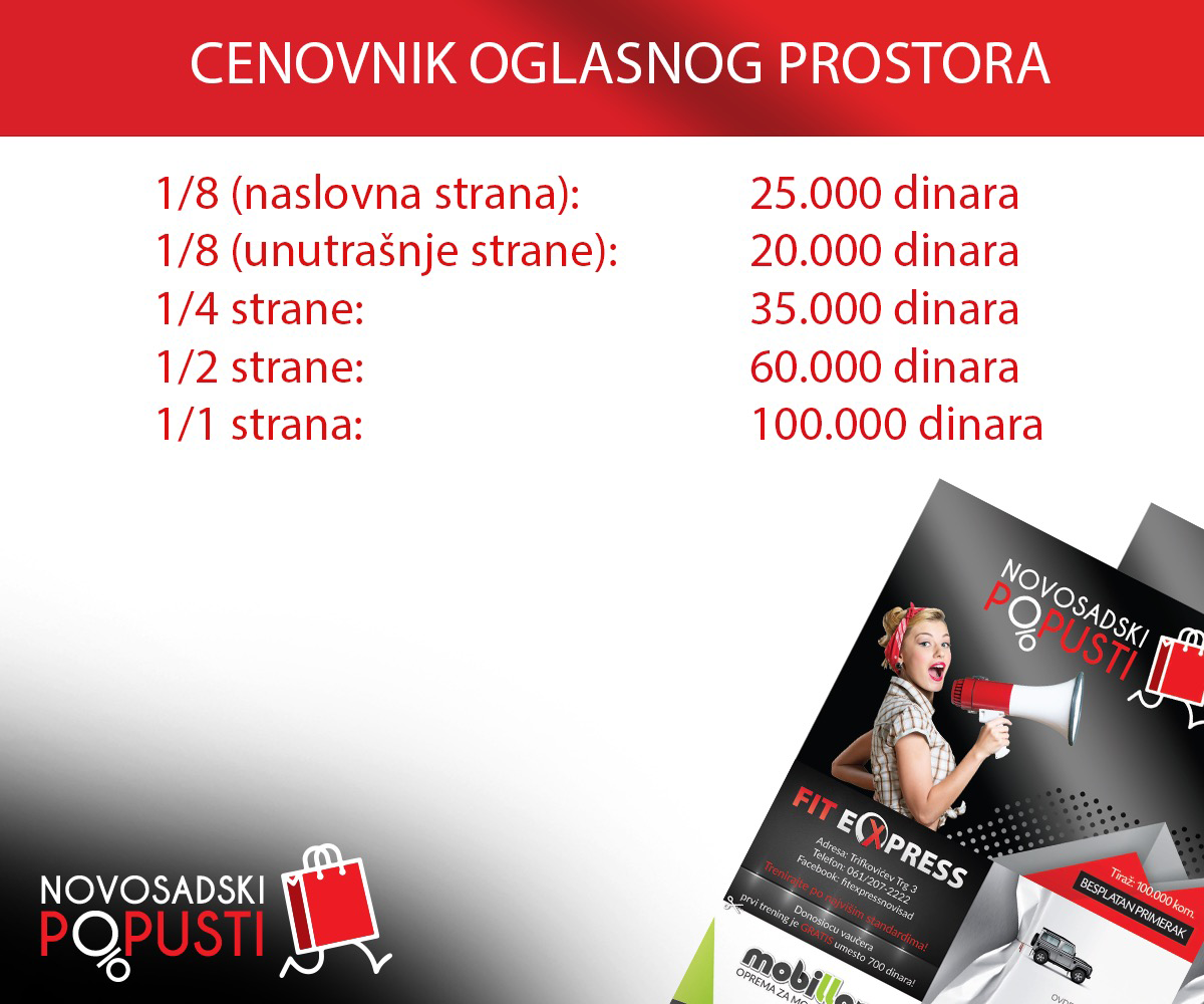 Multiflajer Novosadski Popusti: Najjeftiniji vid oglašavanja